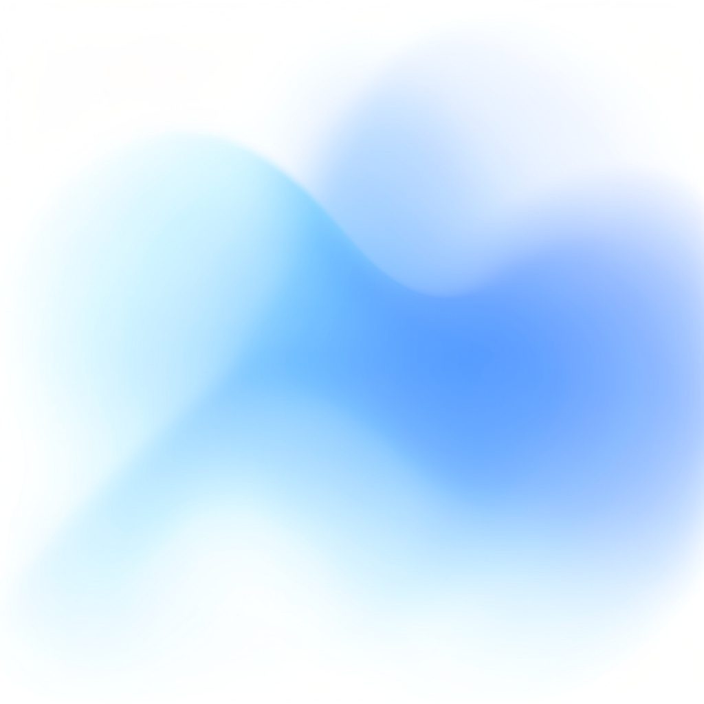 Abstract circular composition in soft green and blue tones