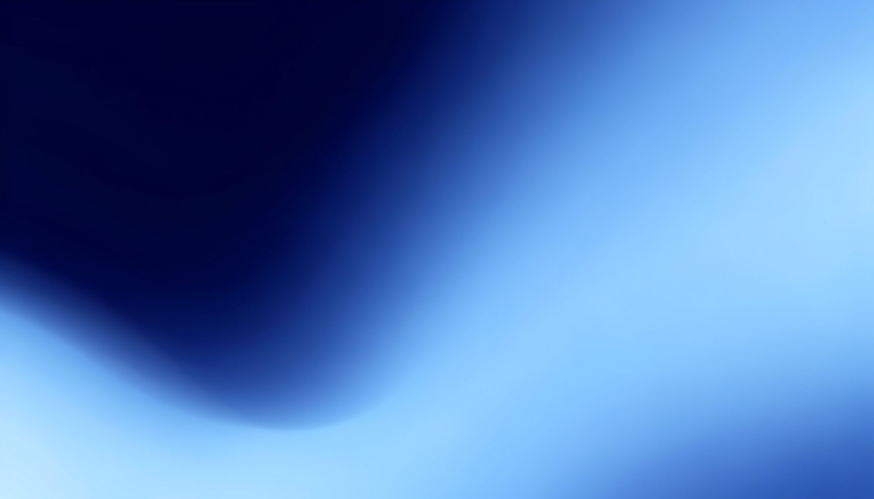 Abstract gradient composition in deep navy blue and soft sky blue tones, with a calm atmospheric feel